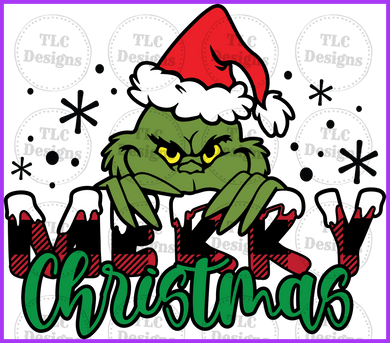 Merry Christmas Mean One Full Color Transfers