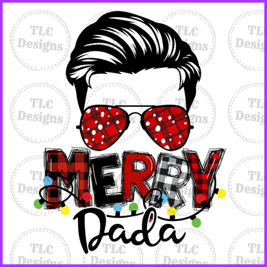 Merry Dad Full Color Transfers