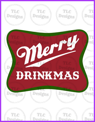 Merry Drinkmas Full Color Transfers