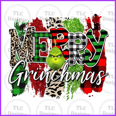 Merry Grinchmas On Swipes Full Color Transfers