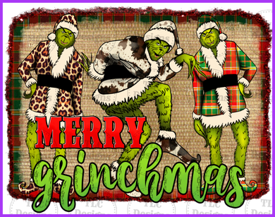 Merry Grinchmas (With Robe) Full Color Transfers