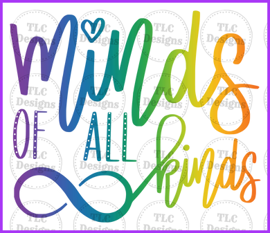 Minds Of All Kinds Full Color Transfers