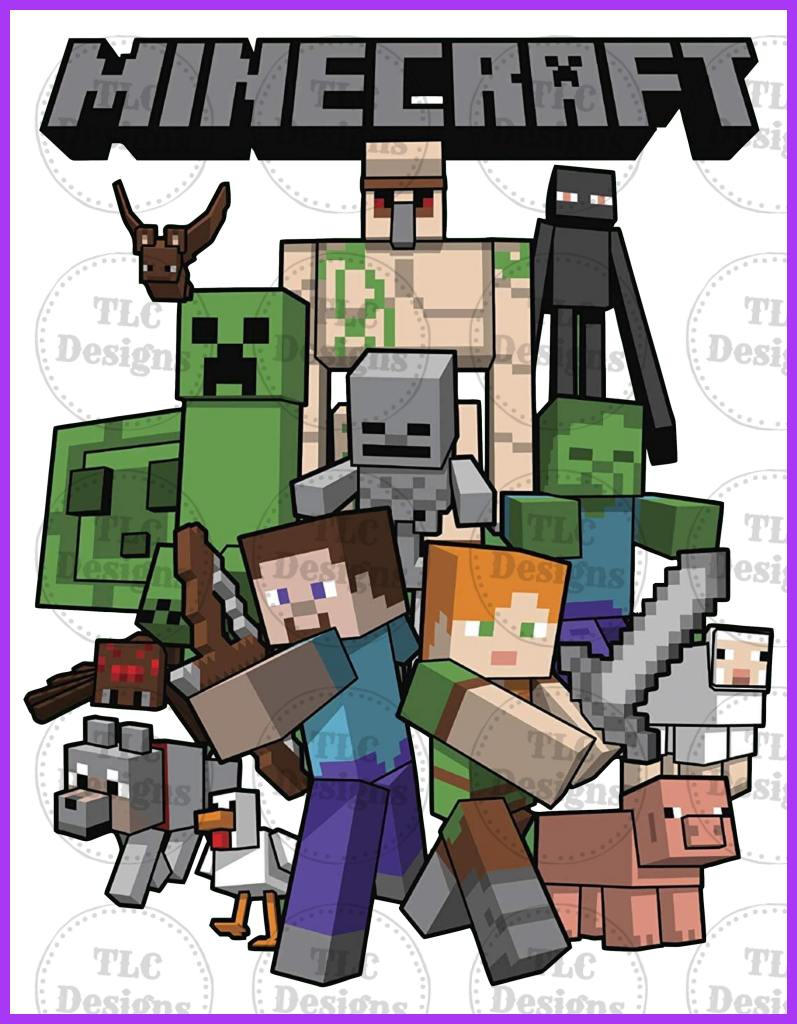 Minecraft 1 Full Color Transfers