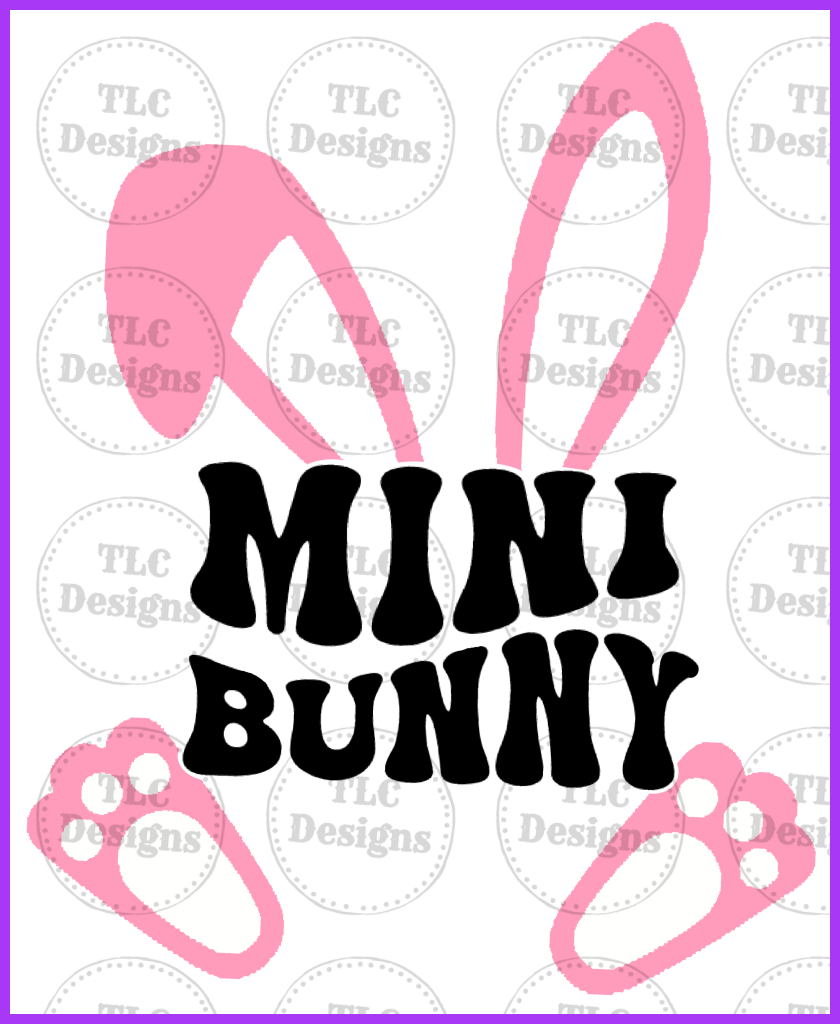 Mini Bunny Full Color Transfers