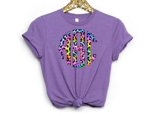 Load image into Gallery viewer, Tie Dye Leopard Print Monogram Full Color Transfers
