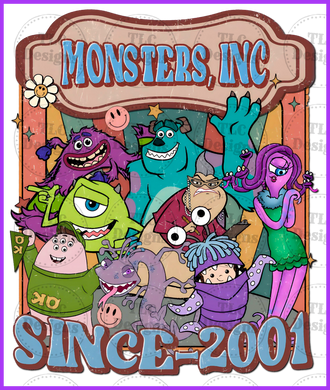 Monster Inc Full Color Transfers