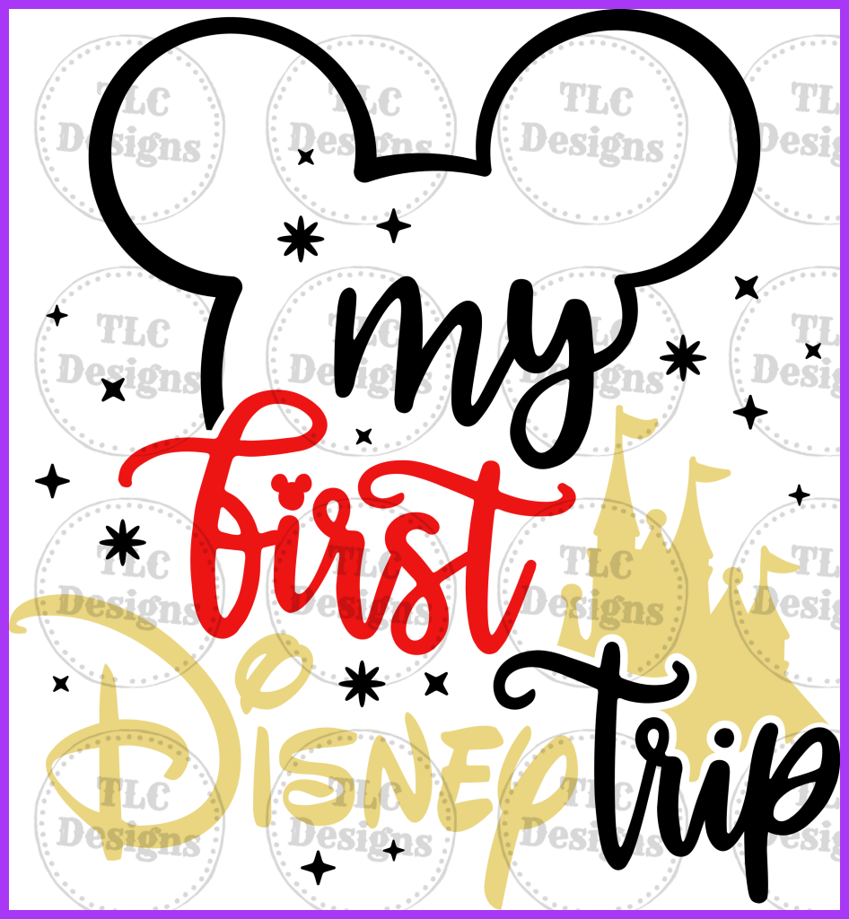 My First Trip To Disney Full Color Transfers
