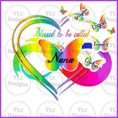 Nana Butterflies Full Color Transfers