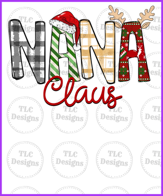 Nana Claus Full Color Transfers
