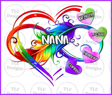 Nana Feathers Full Color Transfers