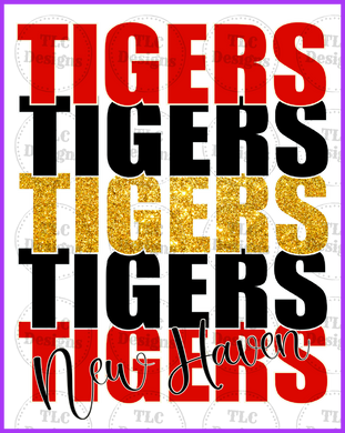 New Haven Tigers Full Color Transfers