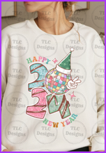 Load image into Gallery viewer, New Year Distressed Pastel Colors Full Color Transfers
