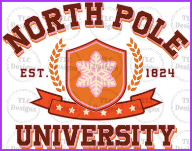 North Pole University Full Color Transfers