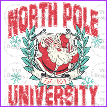 Load image into Gallery viewer, North Pole University Full Color Transfers
