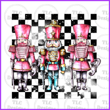 Load image into Gallery viewer, Nutcracker Pink With Checker Full Color Transfers

