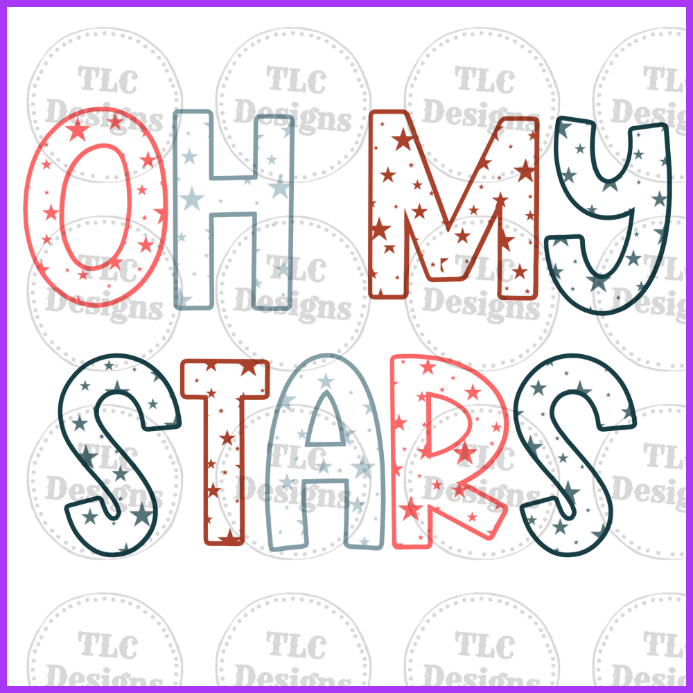 Oh My Stars Full Color Transfers