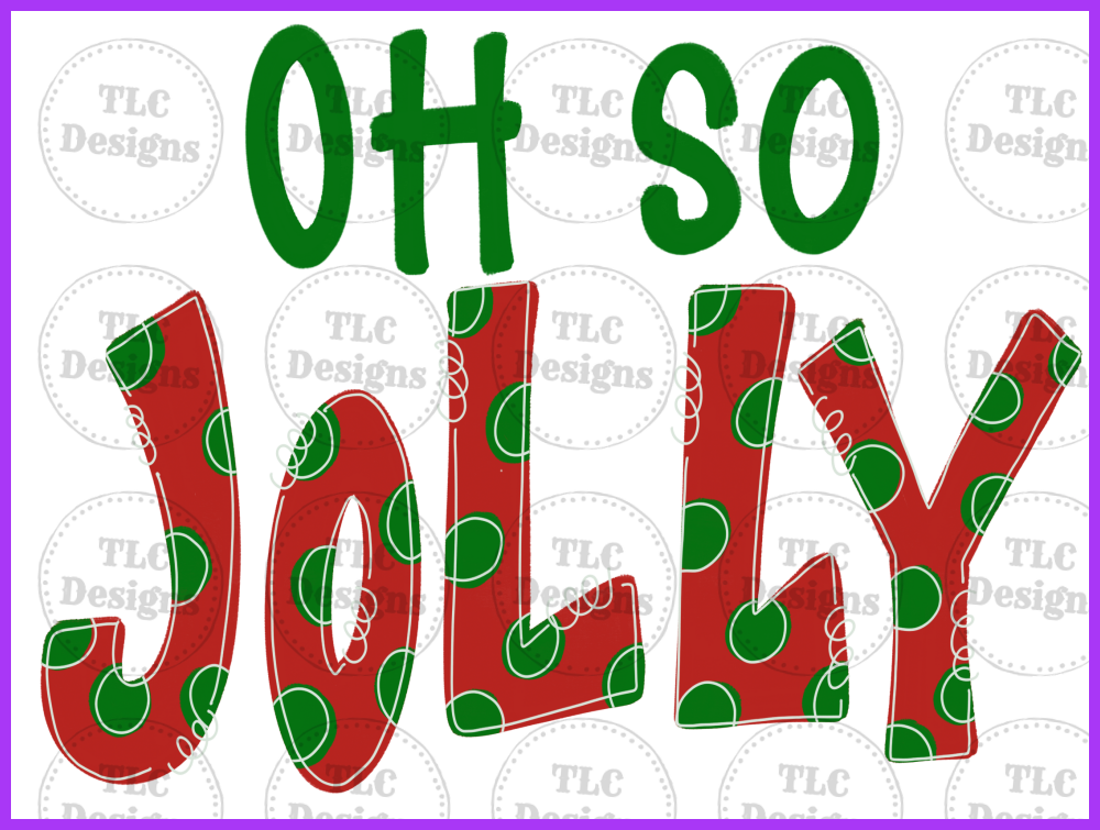 Oh So Jolly Full Color Transfers