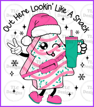 Load image into Gallery viewer, Out Here Looking Like A Snack Pink Debbie Cakes Full Color Transfers
