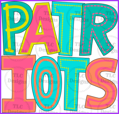 Patriots Full Color Transfers