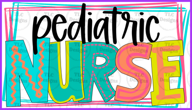 Pediatric Nurse Full Color Transfers
