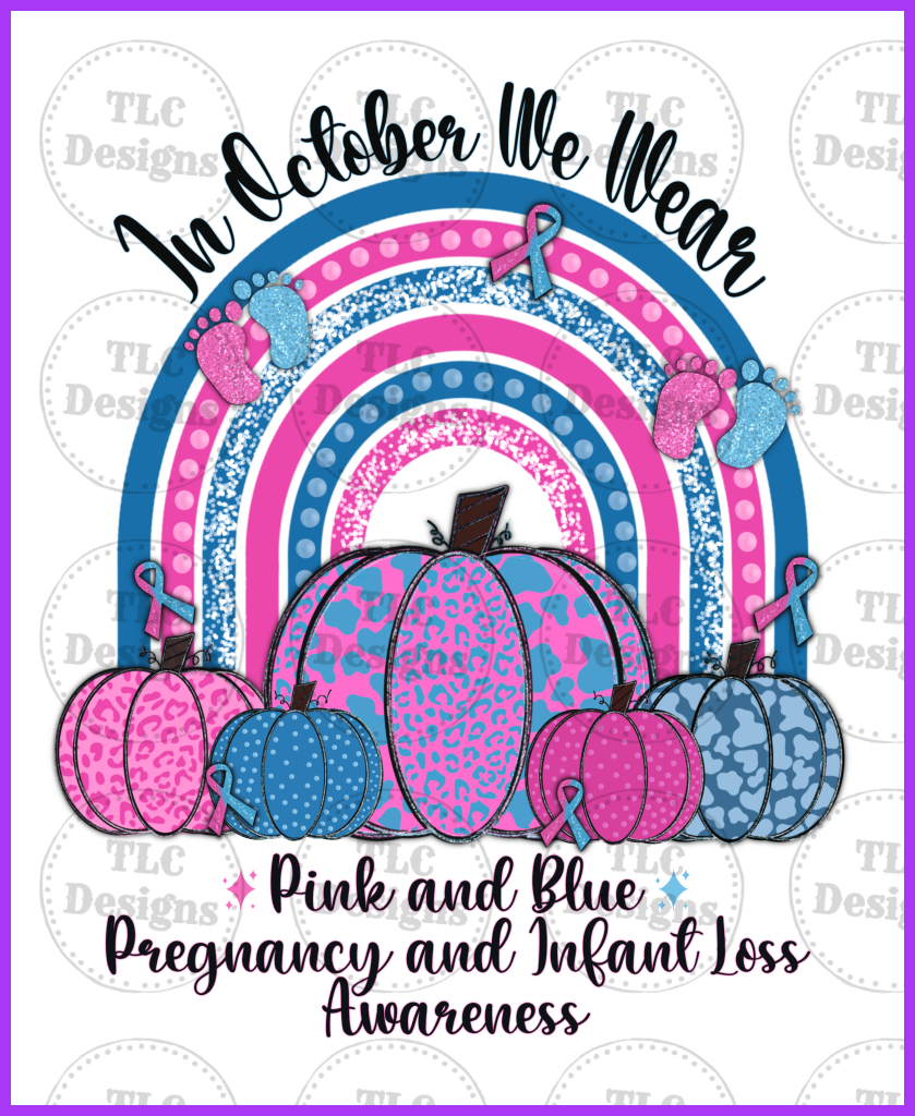 Pink And Blue Infant Loss Awareness 1.Png Full Color Transfers