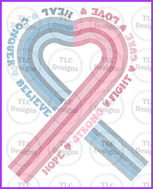 Pink And Blue Infant Loss Awareness 3.Png Full Color Transfers