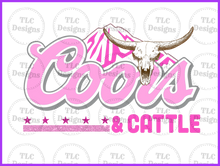 Load image into Gallery viewer, Pink Coors And Cattle Full Color Transfers
