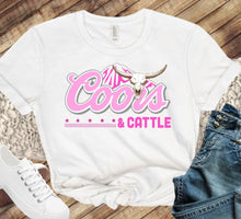 Load image into Gallery viewer, Pink Coors And Cattle Full Color Transfers
