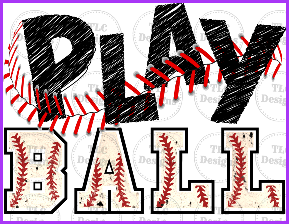 Play Ball Full Color Transfers