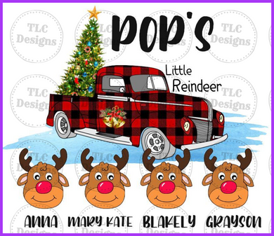 Pops Little Reindeer Full Color Transfers