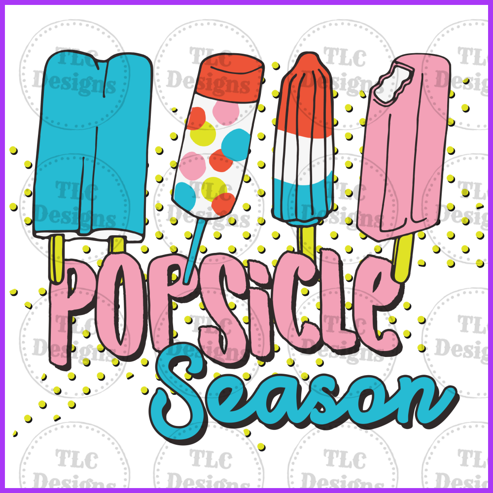 Popsicle Season Full Color Transfers