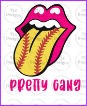 Load image into Gallery viewer, Pretty Gang Softball Full Color Transfers
