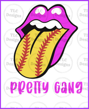Load image into Gallery viewer, Pretty Gang Softball Full Color Transfers
