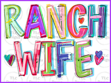 Load image into Gallery viewer, Ranch Wife Cheery Words Full Color Transfers
