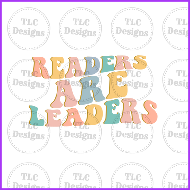 Readers Are Leaders Boho Full Color Transfers