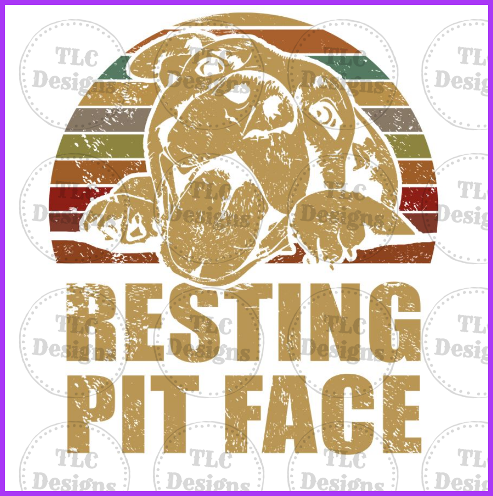 Resting Pit Face Full Color Transfers