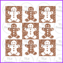 Load image into Gallery viewer, Retro Glitter Ginger Bread Full Color Transfers
