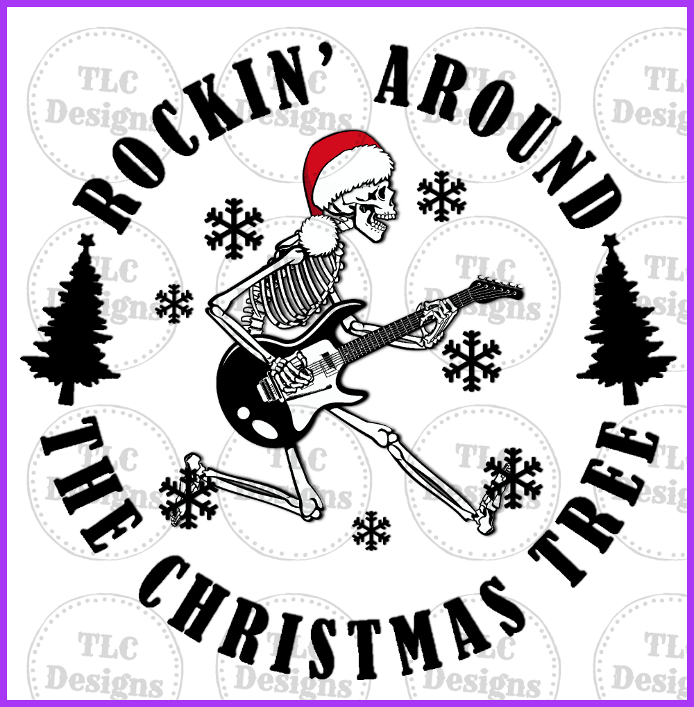 Rocking Around The Christmas Tree Full Color Transfers