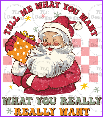 Santa Wishes Full Color Transfers