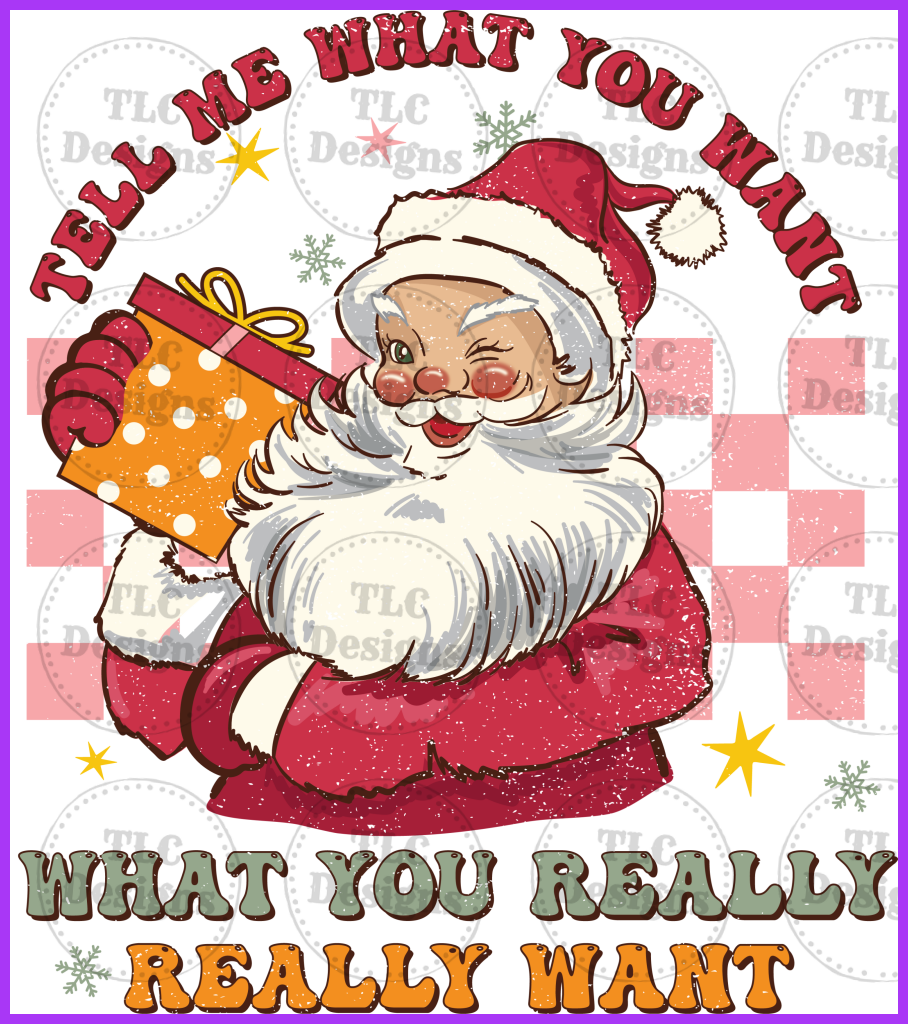 Santa Wishes Full Color Transfers