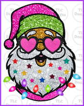 Load image into Gallery viewer, Santa With Sequins Full Color Transfers

