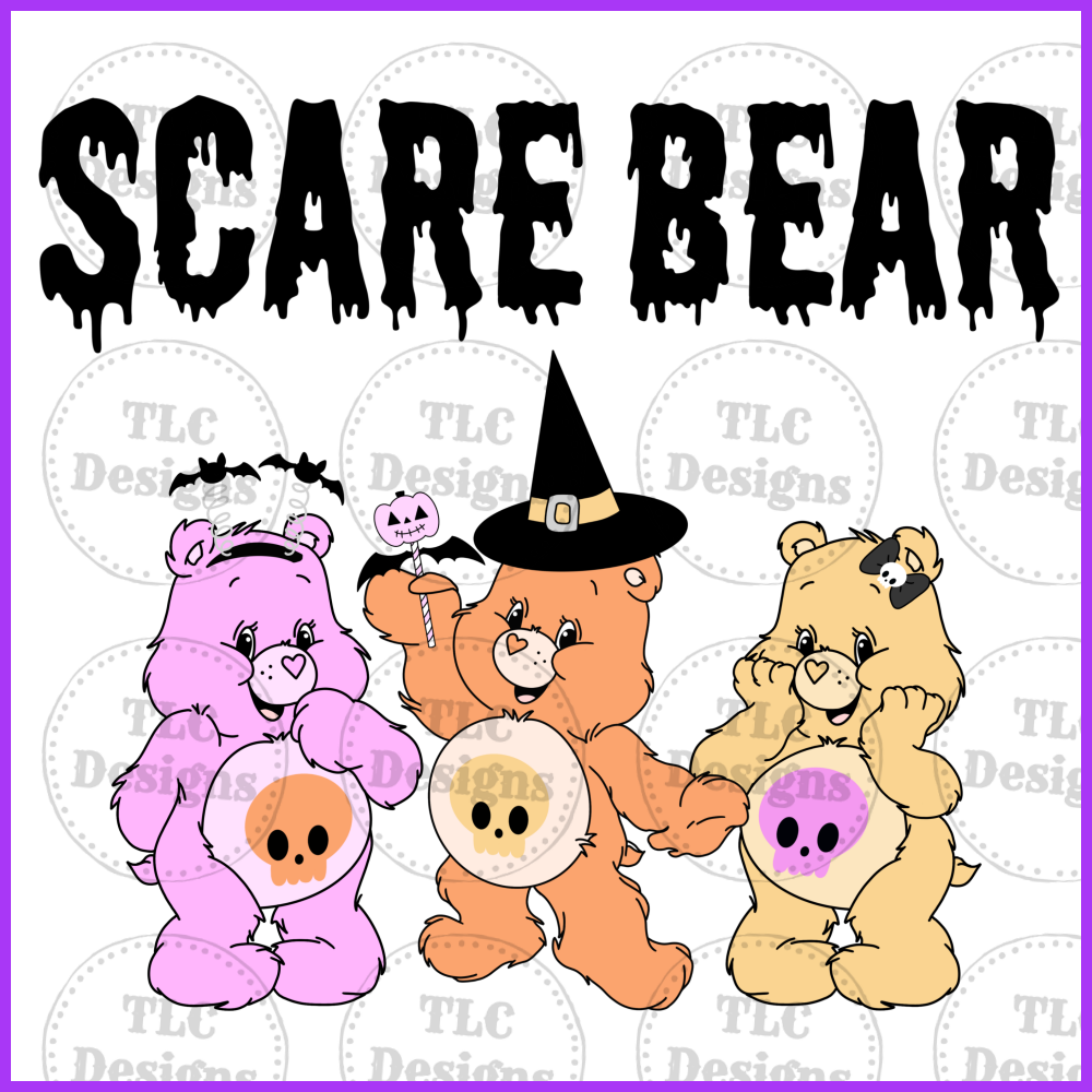 Scare Bears- Friendly Full Color Transfers
