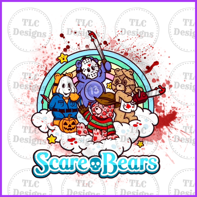 Scare Bears- Villians Full Color Transfers
