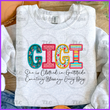 Load image into Gallery viewer, She Is Clothed- Gigi Full Color Transfers
