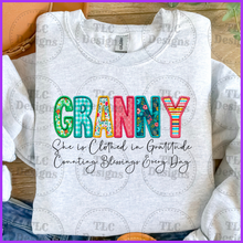 Load image into Gallery viewer, She Is Clothed- Granny Full Color Transfers

