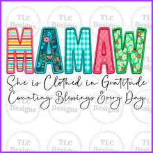 Load image into Gallery viewer, She Is Clothed- Mamaw Full Color Transfers
