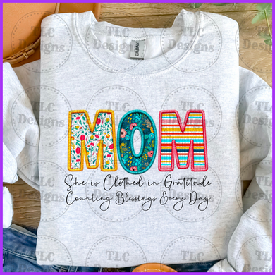 She Is Clothed- Mom Full Color Transfers