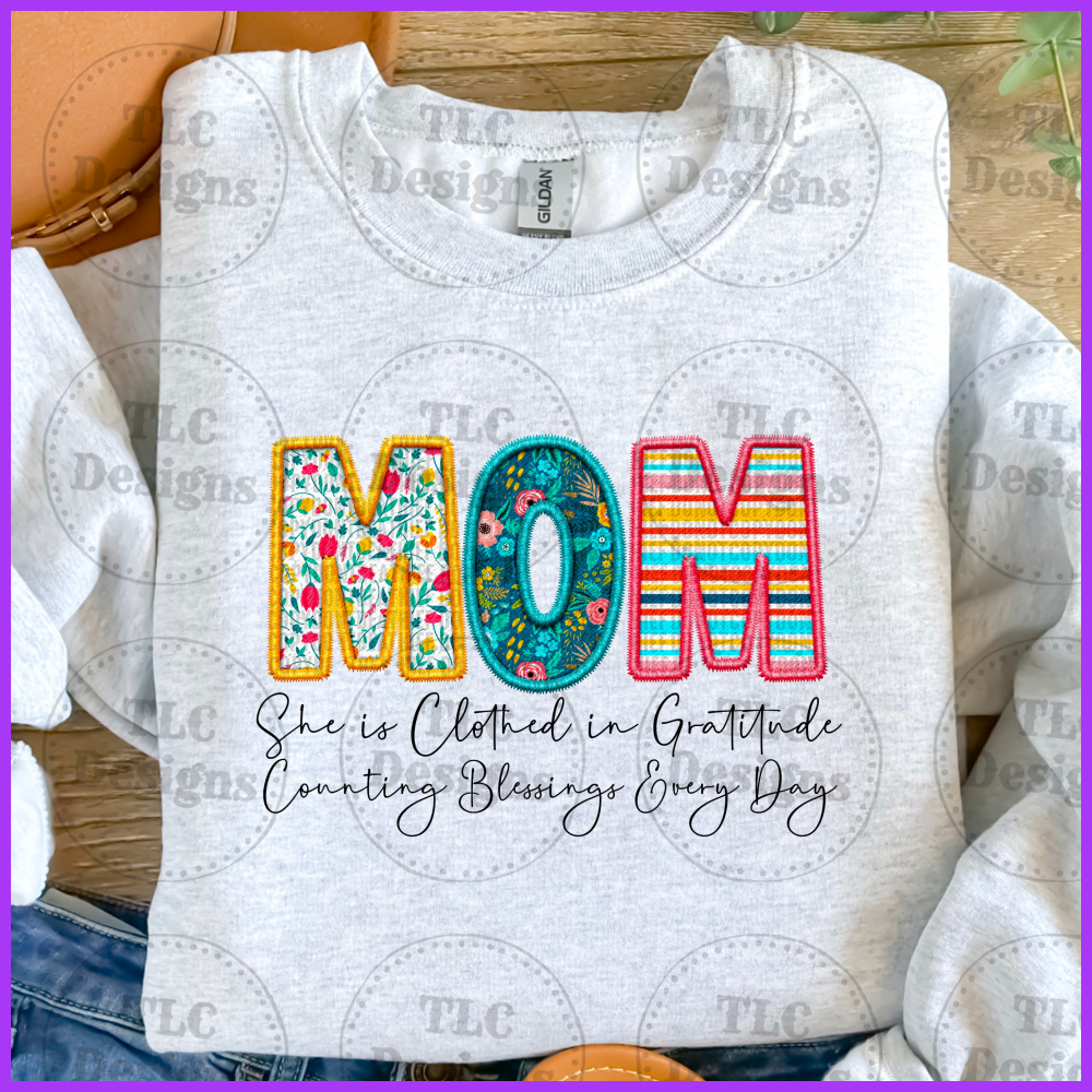 She Is Clothed- Mom Full Color Transfers