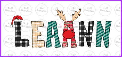 Simple Christmas Font Full Color Transfers