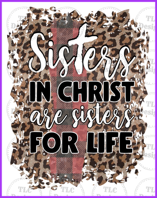 Sisters In Christ For Life Full Color Transfers